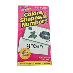 Trend Enterprises Colors Shapes & Numbers Flash Cards Ages 3+ Vintage Sealed